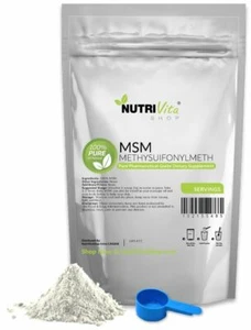 100% POLVERE MSM PURA - SOLLIEVO DOLORI ARTICOLARI E ARTRITE FARMACEUTICO VEGANO NONGMO - Foto 1 di 2