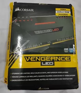 Corsair Vengeance 16GB (2 x 8GB) DIMM DDR4 3000 Memory CMU16GX4M2C3000C15R - Picture 1 of 5