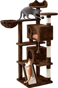 Yaheetech 57 inches Cat Tree for Indoor Cats, Multi-Level Cat Tower - Picture 1 of 9