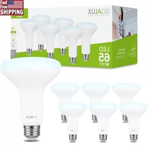 Dimmable BR30 LED Flood Light 65W Equivalent 650LM 5000K 6 Pack E26 Base New - Picture 1 of 7