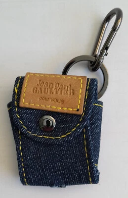PARFUMS JEAN PAUL GAULTIER PORTE-CLE EN JEAN'S   POUR VOUS  --- MOUSQUETON - Photo 1/4