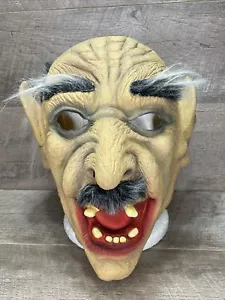 Vintage 2003 The Paper Magic Group Halloween Rubber Mask Old Man with Elf Ears - Picture 1 of 10