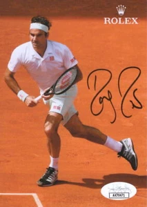 Roger Federer Signed Autograph 4x6 Photo Card - Wimbledon & US Open Champion JSA - Picture 1 of 1