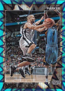 TARJETA REFRACTORA TONY PARKER SPURS 2016-17 NBA HOOPS EXPLOSIÓN AZULADA #123 - Imagen 1 de 1