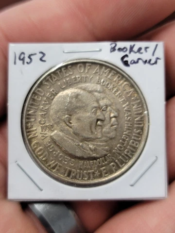 1952 Washington Carver Silver Commemorative Half Dollar - 90% Silver ( RAW220 ) Cover