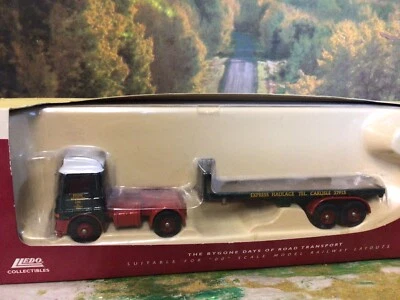 Lledo DG186001 Trackside ERF LV Flatbed Trailer Eddie Stobart Ltd Edition - Image 1 of 4