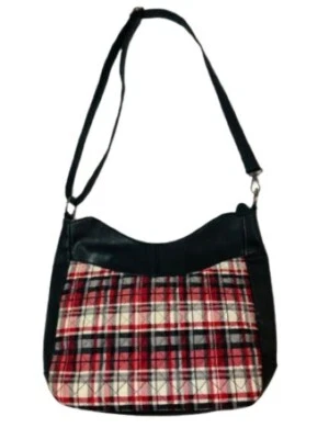 Bolso de hombro Donna Sharp para mujer negro multicolor acolchado a cuadros imitación cuero Foto 1 de 4