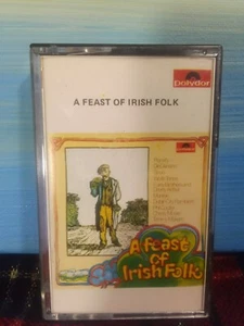 A Feast of Irish Folk Polydor paper lbl cassette 1979 Planxty Christy Moore Spud - Picture 1 of 4