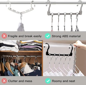 Closet Organizers and Storage,12 Pack Stronger Space Saving Hangers Clothes H... - Picture 1 of 12
