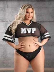 Fantasy Lingerie Real MVP Costume Set - Size 3X/4X (20-26AU) - Football Lingerie - Picture 1 of 4