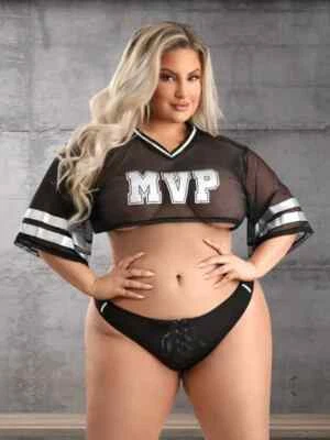Fantasy Lingerie Real MVP Costume Set - Size 3X/4X (20-26AU) - Football Lingerie - image 1 of 4