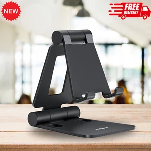Nulaxy Doble Plegable Soporte para Teléfono Celular, Totalmente Ajustable Plegable Teléfono de Escritorio H - Imagen 1 de 6