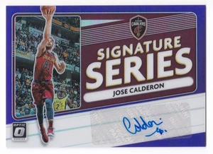 2020-21 Panini Donruss Optic Jose Calderon Auto Signature Series Purple Prizm SP - Picture 1 of 2