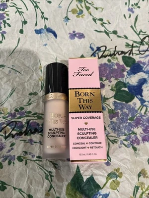 Too Faced Born This Way Super Coverage Multi Use Concealer (CLOUD) 0.45oz NIB - Image 1 of 4