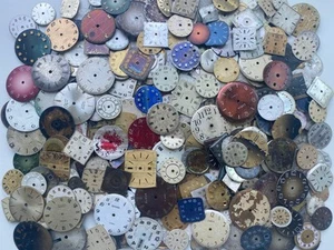 Vintage Watch Dials 500g –Steampunk Art Supplies –Antique Faces for watch №16 - Picture 1 of 8