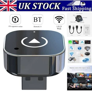 Wireless Carplay Android Auto Adapter USB Car Dongle Connect Box 2 in 1 Mini Box - Picture 1 of 11