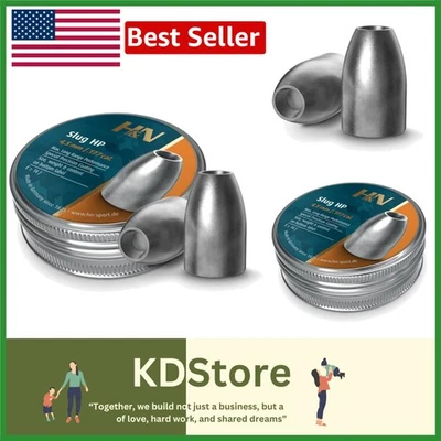 H&N Hollowpoint Slugs, .177 Caliber - 10 Grain, 350 Count for Precision Shooting - Image 1 of 4