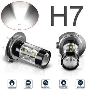 Brand New H7 Fog Light Bulbs Bulbs DC 9V-36V Lamp 2pcs 6000K Aluminum Fog - Picture 1 of 12