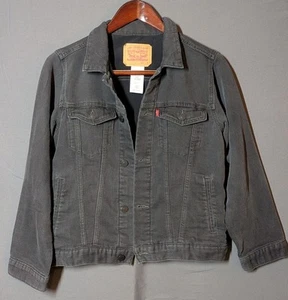 Levi’s Black Stretch Denim Jacket Youth L 12–13 Yrs Modern Fit Trucker Style - Picture 1 of 10