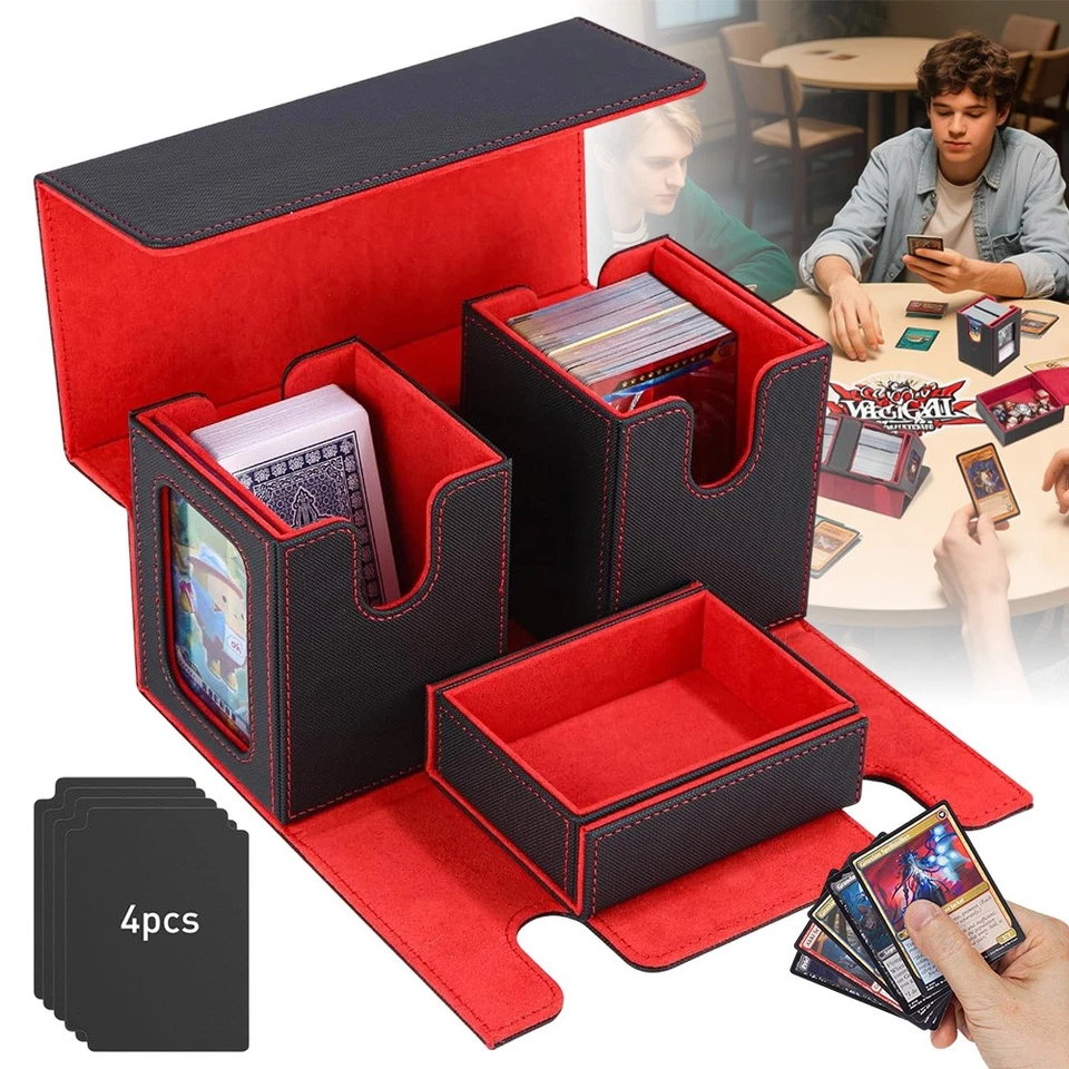 Commander Deck Box Magnetic Commander Card Deck Storage Box with Dice Tray Gift - Image 1 of 1