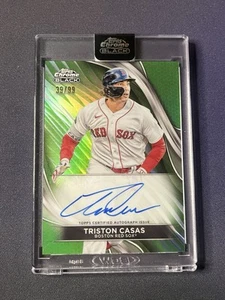 Triston Casas 2024 Topps Chrome Black Green Auto 33/99 #CBA-TCA - Bild 1 von 2