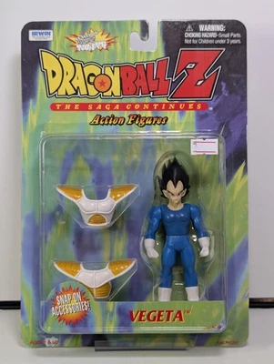 1999 Irwin Dragon Ball Z The Saga Continues Series 1 Vegeta MOC Sealed Vintage - Image 1 of 4