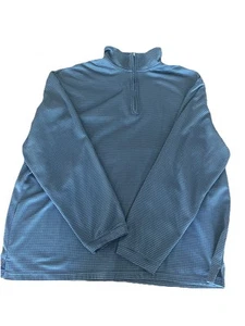 Haggar in Motion Mens Golf Quarter Zip Pullover Sz XL/EG Blue - Picture 1 of 7