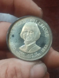 Proof Sterling Silver Round Featuring Abigail Fillmore. 32.7 Grams. NICE! - Picture 1 of 3
