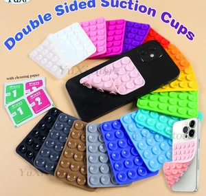 Double-sided Silicone Suction Pad with Dry & Wet Wipes – Rubber Sucker for Phone - Picture 1 of 27