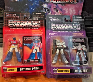 2 NEW SEALED TRANSFORMERS HEROES OF CYBERTRON LOT OF OPTIMUS & MEGATRON LOT - Picture 1 of 10