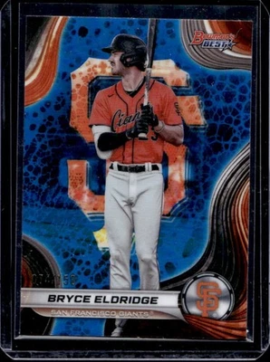 2024 Bowman's Best Bryce Eldridge Prospects Blue Refractor #74/150 Giants - Image 1 of 2