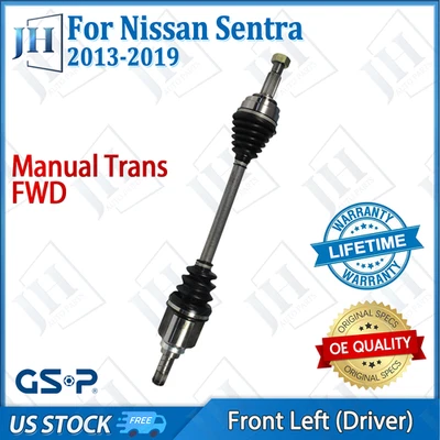 Eje CV conductor delantero izquierdo original para Nissan Sentra L4 2013-19 1,8 L tracción delantera manual Foto 1 de 4