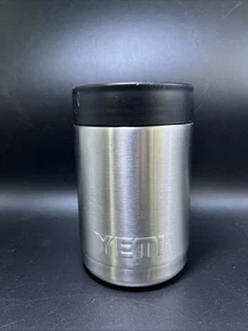 Yeti 12 oz Koozie Rambler enfriador de latas plateado acero inoxidable aislado cerveza refresco - Imagen 1 de 7
