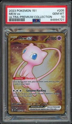 2023 Pokemon 151 Ultra Premium Collection Mew EX 205/165 PSA 10 Gem Metal - Image 1 of 2