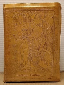 Holy Bible : Douay & Confraternity Version - 1950 - New Catholic Genuine Leather - Picture 1 of 10