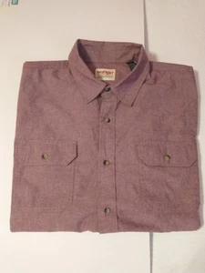 Wrangler Authentic Button Up Hemd Herren XL lila rot - Bild 1 von 6