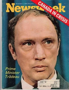 Newsweek 1970 Nov 2 Prime Minister Trudeau - Picture 1 of 1