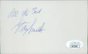 Stan Smith Tennis Star Signed 3x5 Index Card JSA Authenticated - Picture 1 of 2