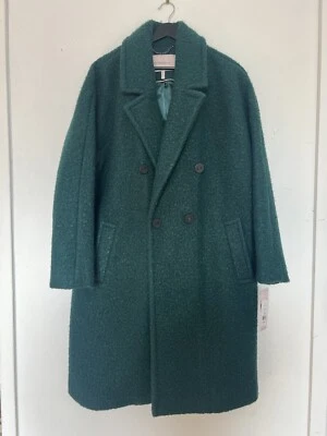 BCBGENERATION Double-breasted Bouclé Coat Women's Size XXL Emerald Green - Image 1 of 4