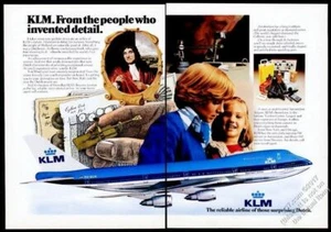 1977 KLM Stewardess Foto Boeing 747 "Flying Dutchman" Flugzeug Vintage Print Ad - Bild 1 von 1