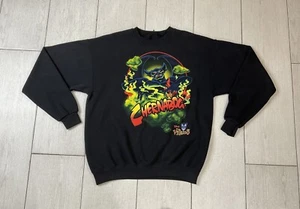 Vintage 90s Disney Villains Pullover Sweater Chernabog Graphic Black - Picture 1 of 15