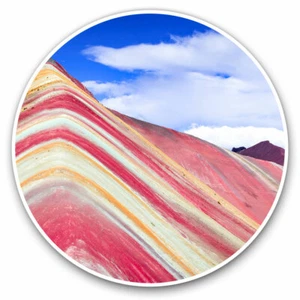 2 x Vinyl Aufkleber 20 cm - Regenbogen Berg Peru Reise cooles Geschenk #2254 - Bild 1 von 9