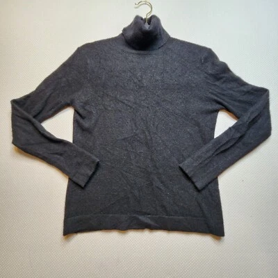 Suéter Sutton Studio Bloomingdales para mujer mediano negro 100 % cachemir clásico Foto 1 de 4