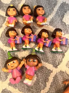 Birthday Party Favors Dora The Explorer Cake Topper Present 9pc Lot Toys Figures - Picture 1 of 9