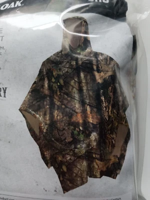 Mossy Oak Adult Rain Poncho, One Size Fits Most, Mossy Oak Break-Up Country Camo - Image 1 of 4