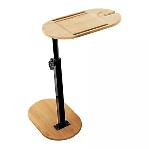 C-Shaped Bathtub Tray Table With Adjustable Height 360° Rotatable Desktop - Picture 1 of 9