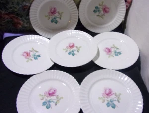 (LOT OF 7) Embassy Ware 8040 Fondeville England Bone China 7.75” Salad Plates - Picture 1 of 12