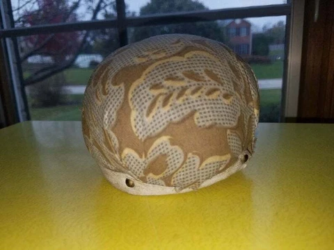 Antique Late 1800s Steamer Trunk T & B Hat Carrier Co Fabric Floral Hat MoldBall Cover