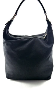 Borbonese Black Savile OP Print Handle Bag Medium - Picture 1 of 11