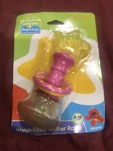Sesame Street Beginnings Rattle w/Rings, Water-Filled Teether and Rattle New - Picture 1 of 4